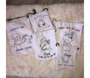 Stickserie ITH - Seebär Gnome Wimpel